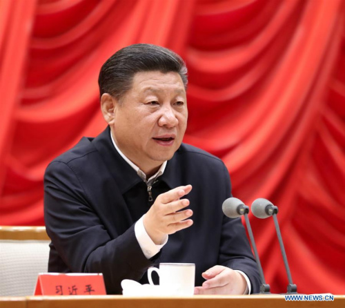 Chinese President Xi Jinping makes remarks when addressing the opening session of a workshop on the 6th Plenary Session of the 18th Communist Party of China (CPC) Central Committee, attended by senior provincial and ministerial officials, at the Party School of the CPC Central Committee, Feb. 13, 2017. (Xinhua/Xie Huanchi) Chinese President Xi Jinping makes remarks when addressing the opening session of a workshop on the 6th Plenary Session of the 18th Communist Party of China (CPC) Central Committee, attended by senior provincial and ministerial officials, at the Party School of the CPC Central Committee, Feb. 13, 2017. (Xinhua/Xie Huanchi)