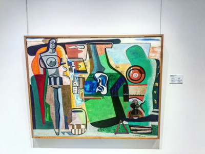 Le Corbusier's Nature morte et figure, 1944. (Photo/CGTN) Le Corbusier's Nature morte et figure, 1944. (Photo/CGTN)