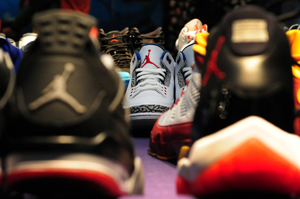 Air Jordan sneakers on display in a store in Beiing. Photo provided To China Daily Air Jordan sneakers on display in a store in Beiing. Photo provided To China Daily