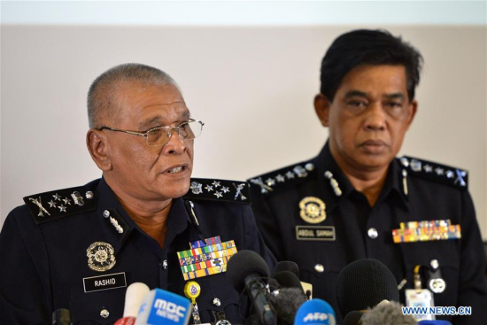 Malaysia's Deputy Inspector-General of Police Noor Rashid Ibrahim (L) speaks at a press conference held in Kuala Lumpur, Malaysia, on Feb. 19, 2017. (Xinhua/Chong Voon Chung) Malaysia's Deputy Inspector-General of Police Noor Rashid Ibrahim (L) speaks at a press conference held in Kuala Lumpur, Malaysia, on Feb. 19, 2017. (Xinhua/Chong Voon Chung)