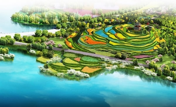 Render image of the expo's scenery. (Photo/Beijing World Horticultural Exposition Image) Render image of the expo's scenery. (Photo/Beijing World Horticultural Exposition Image)