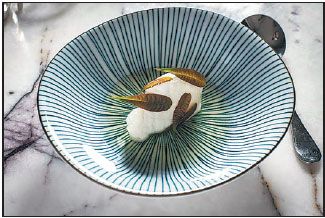 The Toon Cloud, a seasonal dish at Fung Tu restaurant, in New York.Photos Provided To China Daily