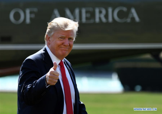 U.S. President Donald Trump walks to the Oval Office after returning to the White House in Washington D.C., the United States, on Feb 24, 2017. (Xinhua/Yin Bogu) U.S. President Donald Trump walks to the Oval Office after returning to the White House in Washington D.C., the United States, on Feb 24, 2017. (Xinhua/Yin Bogu)