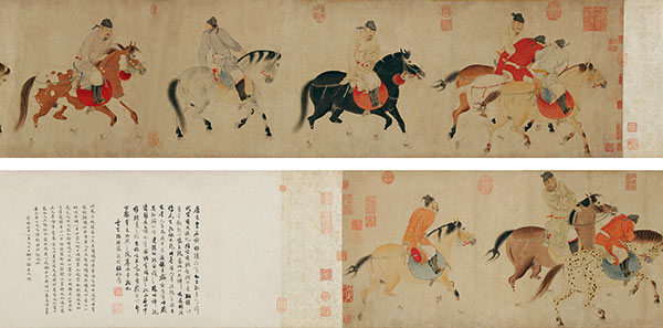 <i>Five Drunken Kings Return on Horses</i>, by Ren Renfa (Photo provided to China Daily) <i>Five Drunken Kings Return on Horses</i>, by Ren Renfa (Photo provided to China Daily)