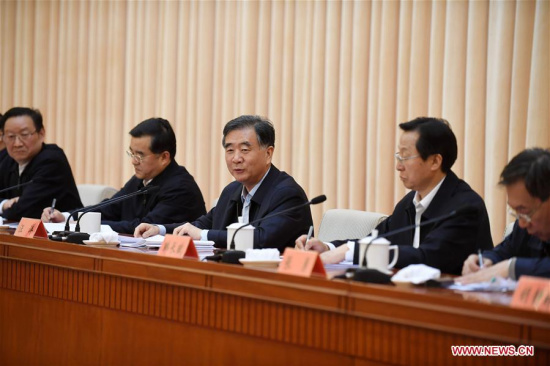 Chinese Vice Premier Wang Yang (C) speaks at a national meeting on agricultural production, in Shijiazhuang, capital of north China's Hebei Province. The meeting was held there on March 21 and 22. (Xinhua/Wang Xiao) Chinese Vice Premier Wang Yang (C) speaks at a national meeting on agricultural production, in Shijiazhuang, capital of north China's Hebei Province. The meeting was held there on March 21 and 22. (Xinhua/Wang Xiao)