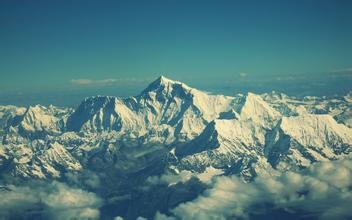 Photo shows the Himalayan range. Photo shows the Himalayan range.