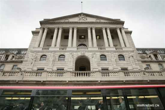 A bus drives past the Bank of England after the British government triggered Article 50 of the Lisbon Treaty, in London, Britain on March 29, 2017. The Britain on Wednesday officially started the historic process to leave the European Union (EU) as the letter signed by Prime Minister Theresa May is sent to leaders of the bloc. (Xinhua/Tim Ireland) A bus drives past the Bank of England after the British government triggered Article 50 of the Lisbon Treaty, in London, Britain on March 29, 2017. The Britain on Wednesday officially started the historic process to leave the European Union (EU) as the letter signed by Prime Minister Theresa May is sent to leaders of the bloc. (Xinhua/Tim Ireland)