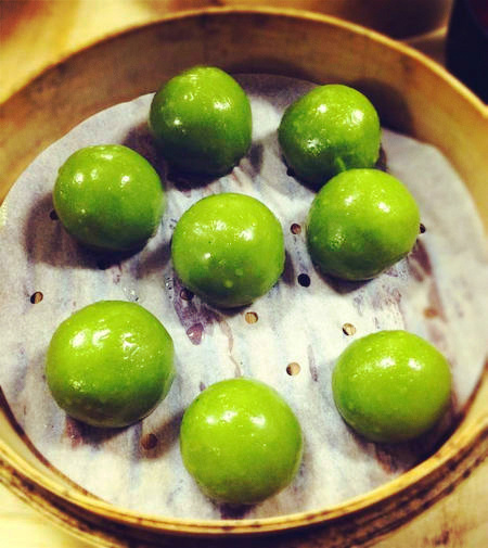Green rice balls. (File photo) Green rice balls. (File photo)