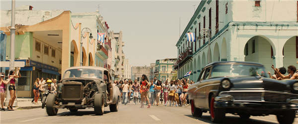 The film is the first major Hollywood studio movie shot in Cuba in the past 50-plus years, after US-Cuban relations thawed after decades of confrontation. (Photo provided to China Daily) The film is the first major Hollywood studio movie shot in Cuba in the past 50-plus years, after US-Cuban relations thawed after decades of confrontation. (Photo provided to China Daily)