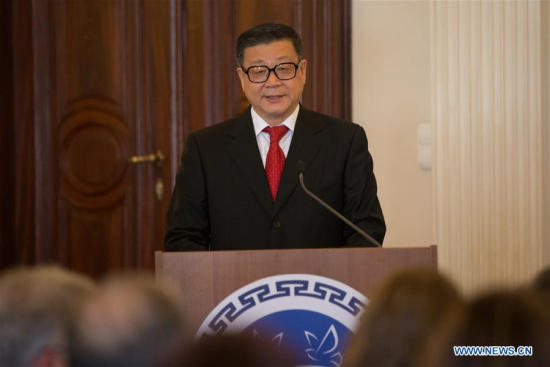 Wang Weiguang, President of Chinese Academy of Social Sciences, delivers a speech at the launching ceremony of China-CEE Institute in Budapest, Hungary, on April 24, 2017. (Xinhua/Attila Volgyi) Wang Weiguang, President of Chinese Academy of Social Sciences, delivers a speech at the launching ceremony of China-CEE Institute in Budapest, Hungary, on April 24, 2017. (Xinhua/Attila Volgyi)