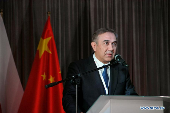 Grzegorz Czelej, deputy marshal of the Polish Senate and chairman of the Polish-Chinese Parliamentary Group, addresses the Polish-Chinese international conference in Opole, southwest Poland, on April 25, 2017. (Xinhua/Shi Zhongyu) Grzegorz Czelej, deputy marshal of the Polish Senate and chairman of the Polish-Chinese Parliamentary Group, addresses the Polish-Chinese international conference in Opole, southwest Poland, on April 25, 2017. (Xinhua/Shi Zhongyu)