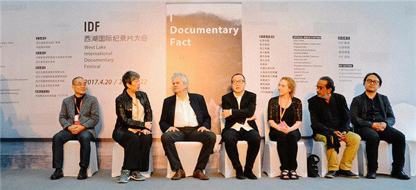 The international jury of the film festival includes French filmmaker Yves Jeanneau (third left) and Chinese director Fu Hongxing (center). (Photo provided to China Daily) The international jury of the film festival includes French filmmaker Yves Jeanneau (third left) and Chinese director Fu Hongxing (center). (Photo provided to China Daily)