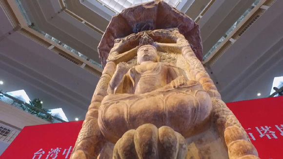 The Dengyu Stone Tower was made in Tang Dynasty. (Photo/CGTN ) The Dengyu Stone Tower was made in Tang Dynasty. (Photo/CGTN )