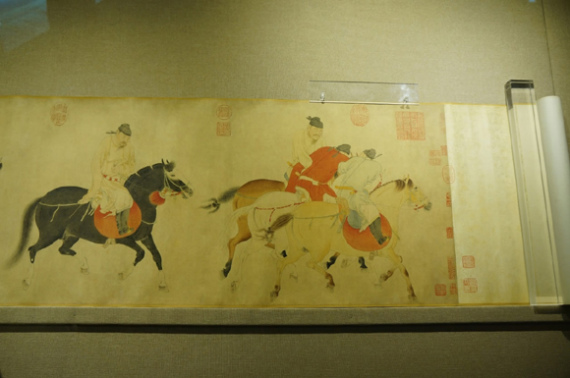 Five Drunken Princes Return on Horses by Ren Renfa. (Photo/CGTN) Five Drunken Princes Return on Horses by Ren Renfa. (Photo/CGTN)