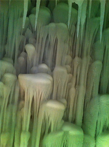 An ice cave stays below freezing despite the arrival of spring in Ningwu county, North China's Shanxi province. The ice cave was formed about 3 million years ago and its temperature stays at -6 Celsius degrees throughout the year. (Photo by Wang Quan/chinadaily.com.cn) An ice cave stays below freezing despite the arrival of spring in Ningwu county, North China's Shanxi province. The ice cave was formed about 3 million years ago and its temperature stays at -6 Celsius degrees throughout the year. (Photo by Wang Quan/chinadaily.com.cn)