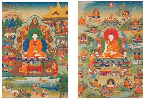 A colorful Tibetan Buddhist work of art that will be offered at next week's auction. A colorful Tibetan Buddhist work of art that will be offered at next week's auction.