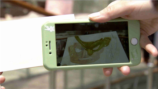 Modern technologies like virtual and augmented reality are installed in the museum to help to unlock ancient mysteries. (CGTN Photo) Modern technologies like virtual and augmented reality are installed in the museum to help to unlock ancient mysteries. (CGTN Photo)