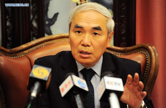 Xie Xiaoyan, special envoy of the Chinese government on the Syrian issue, speaks during a press briefing in Damascus, capital of Syria, on June 17, 2017. (Xinhua/Ammar Safarjalani) Xie Xiaoyan, special envoy of the Chinese government on the Syrian issue, speaks during a press briefing in Damascus, capital of Syria, on June 17, 2017. (Xinhua/Ammar Safarjalani)