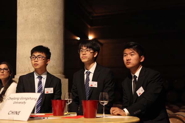 China team at the wine appreciation contest in Chateau Laftie-Rothschild in Bordeaux on 16 June. (Photo by Wang Mingjie/China Daily UK) China team at the wine appreciation contest in Chateau Laftie-Rothschild in Bordeaux on 16 June. (Photo by Wang Mingjie/China Daily UK)