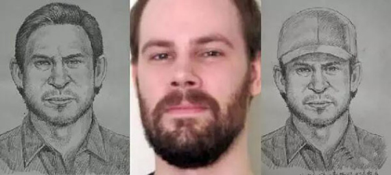 Brendt Christensen (middle) , the 28-year-old Illinois man charged with kidnapping Zhang Yingying, and the two images sketched by Lin Yuhui. (Photo/People's Daily Online) Brendt Christensen (middle) , the 28-year-old Illinois man charged with kidnapping Zhang Yingying, and the two images sketched by Lin Yuhui. (Photo/People's Daily Online)