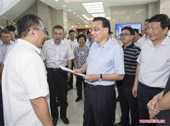Chinese Premier Li Keqiang visits the Yangling Area of China (Shaanxi) Pilot Free Trade Zone during an inspection trip in northwest China's Shaanxi Province, July 10, 2017. (Xinhua/Li Tao) Chinese Premier Li Keqiang visits the Yangling Area of China (Shaanxi) Pilot Free Trade Zone during an inspection trip in northwest China's Shaanxi Province, July 10, 2017. (Xinhua/Li Tao)