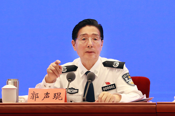 Public Security Minister Guo Shengkun speaks at a symposium which gathered police chief from across the country. (Photo/gov.cn) Public Security Minister Guo Shengkun speaks at a symposium which gathered police chief from across the country. (Photo/gov.cn)