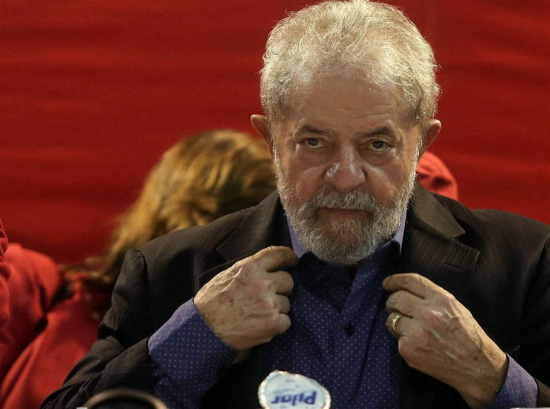 File photo taken on May 5, 2017 shows Luiz Inacio Lula da Silva attending the Workers Party's Congress opening ceremony in Sao Paulo, Brazil. (Xinhua/Rahel Patrasso) File photo taken on May 5, 2017 shows Luiz Inacio Lula da Silva attending the Workers Party's Congress opening ceremony in Sao Paulo, Brazil. (Xinhua/Rahel Patrasso)