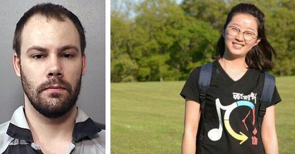 Combined file photo shows Chinese scholar Zhang Yingying (R) and suspect Brendt Christensen Combined file photo shows Chinese scholar Zhang Yingying (R) and suspect Brendt Christensen