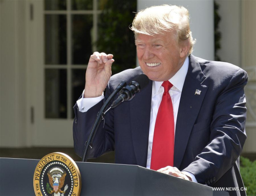 U.S. President Donald Trump (Xinhua file photo/Mike Theiler) U.S. President Donald Trump (Xinhua file photo/Mike Theiler)