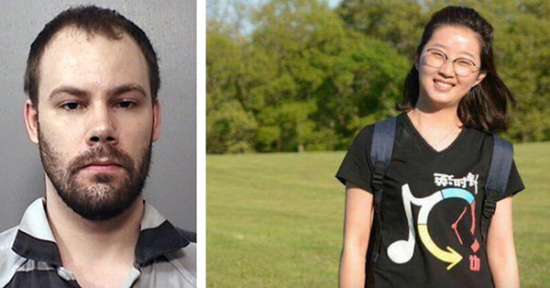 Combined file photo shows Chinese scholar Zhang Yingying (R) and suspect Brendt Christensen Combined file photo shows Chinese scholar Zhang Yingying (R) and suspect Brendt Christensen