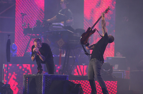 Linkin Park perform for fans in Beijing on July 26, 2015. (Photo/China.org.cn) Linkin Park perform for fans in Beijing on July 26, 2015. (Photo/China.org.cn)