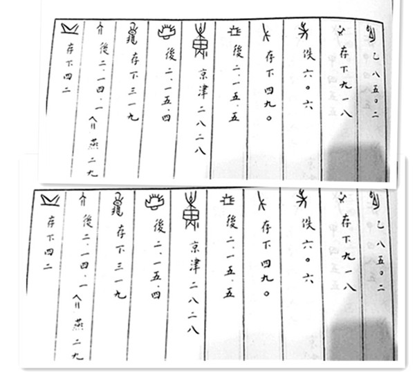 Oracle bone script to be identified (Photo/Beijing Youth Daily) Oracle bone script to be identified (Photo/Beijing Youth Daily)