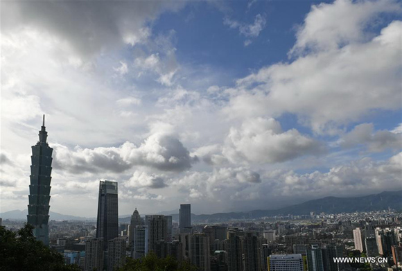 Photo taken on July 28, 2017 shows the clouds scenery in Taipei, southeast China's Taiwan. Typhoon Nesat, the ninth typhoon of the year, will hit southeast China Saturday, the country's national observatory said Friday. (Xinhua/Zhou Mi) Photo taken on July 28, 2017 shows the clouds scenery in Taipei, southeast China's Taiwan. Typhoon Nesat, the ninth typhoon of the year, will hit southeast China Saturday, the country's national observatory said Friday. (Xinhua/Zhou Mi)