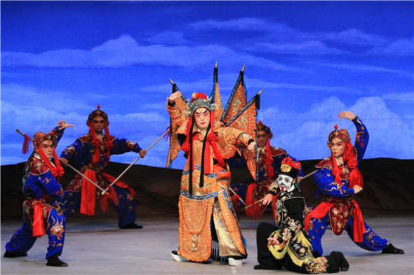 Taiwan-based Peking Opera master Li Baochun (center) will lead the Taipei Li-yuan Peking Opera Theater in performances at the Poly Theater in Beijing this weekend. (Photo provided to China Daily) Taiwan-based Peking Opera master Li Baochun (center) will lead the Taipei Li-yuan Peking Opera Theater in performances at the Poly Theater in Beijing this weekend. (Photo provided to China Daily)