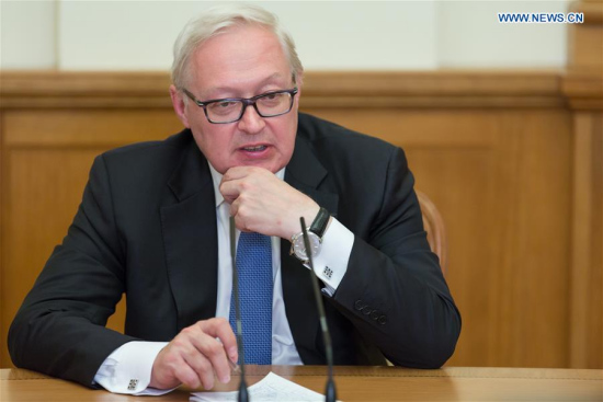 Russian Deputy Foreign Minister Sergei Ryabkov receives an interview in Moscow, Russia, Aug. 22, 2017. (Xinhua/Bai Xueqi) Russian Deputy Foreign Minister Sergei Ryabkov receives an interview in Moscow, Russia, Aug. 22, 2017. (Xinhua/Bai Xueqi)
