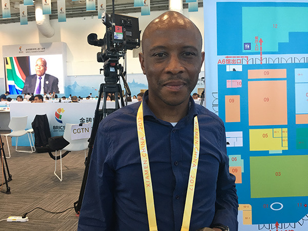 Ikaneng Archibald Tshepo, a reporter from South African Broadcasting Corporation. (Photo provided to chinadaily.com.cn) Ikaneng Archibald Tshepo, a reporter from South African Broadcasting Corporation. (Photo provided to chinadaily.com.cn)
