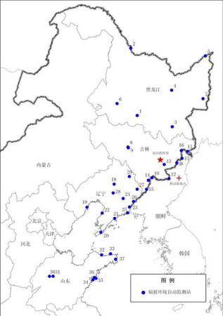 The image on the website of environmental protection ministry shows all monitoring stations. The image on the website of environmental protection ministry shows all monitoring stations.