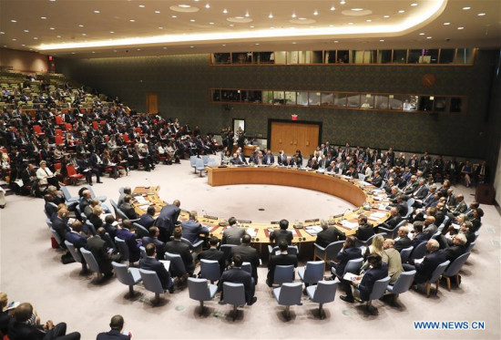 Photo taken on Sept. 20, 2017 shows a UN Security Council meeting on the reform of UN peacekeeping at the UN headquarters in New York. (Xinhua/Wang Ying) Photo taken on Sept. 20, 2017 shows a UN Security Council meeting on the reform of UN peacekeeping at the UN headquarters in New York. (Xinhua/Wang Ying)