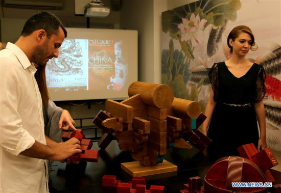 People visit the exhibition Ancient Chinese Science and Technology held at Herakleidon Museum in Athens, Greece on Sept. 21, 2017. (Xinhua/Marios Lolos) People visit the exhibition Ancient Chinese Science and Technology held at Herakleidon Museum in Athens, Greece on Sept. 21, 2017. (Xinhua/Marios Lolos)