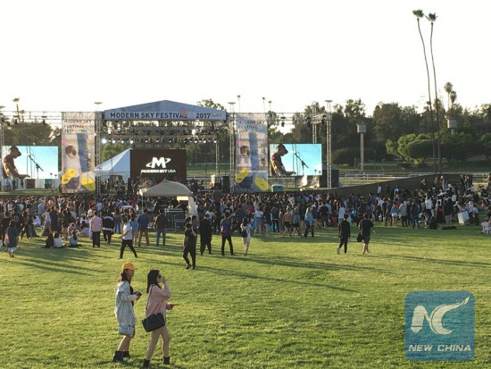 Modern Sky Music Festival 2017 is held in San Gabriel Valley, Los Angeles, the United States. (Xinhua/Huang Heng) Modern Sky Music Festival 2017 is held in San Gabriel Valley, Los Angeles, the United States. (Xinhua/Huang Heng)