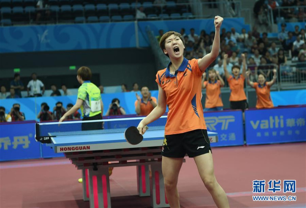 Wang Manyu of Heilongjiang team during the match. (Xinhua/Xu Zijian) Wang Manyu of Heilongjiang team during the match. (Xinhua/Xu Zijian)