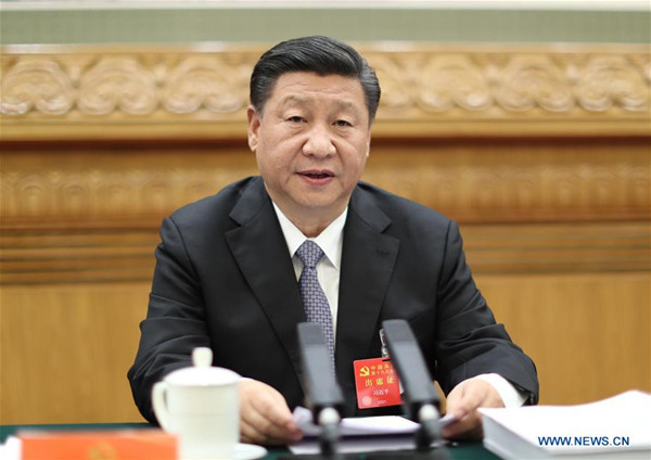 Xi Jinping presides over the second meeting of the presidium of the 19th National Congress of the Communist Party of China (CPC) at the Great Hall of the People in Beijing, capital of China, Oct. 20, 2017. (Xinhua/Ju Peng) Xi Jinping presides over the second meeting of the presidium of the 19th National Congress of the Communist Party of China (CPC) at the Great Hall of the People in Beijing, capital of China, Oct. 20, 2017. (Xinhua/Ju Peng)