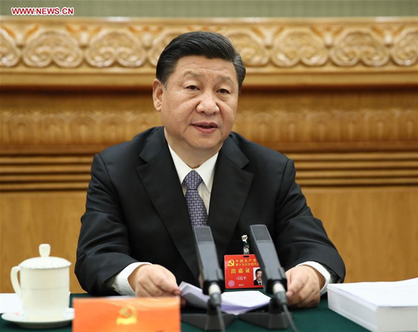 Xi Jinping presides over the fourth meeting of the presidium of the 19th National Congress of the Communist Party of China (CPC) at the Great Hall of the People in Beijing, capital of China, Oct. 23, 2017. (Xinhua/Lan Hongguang) Xi Jinping presides over the fourth meeting of the presidium of the 19th National Congress of the Communist Party of China (CPC) at the Great Hall of the People in Beijing, capital of China, Oct. 23, 2017. (Xinhua/Lan Hongguang)