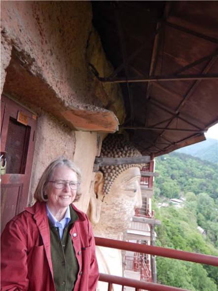 Mimi Gates regularly visits Dunhuang to help with the protection of the UNESCO World Heritage site. (Photo provided to China Daily) Mimi Gates regularly visits Dunhuang to help with the protection of the UNESCO World Heritage site. (Photo provided to China Daily)