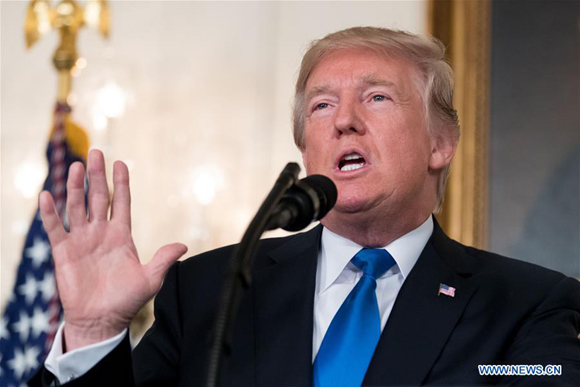 U.S. President Donald Trump (Xinhua file photo) U.S. President Donald Trump (Xinhua file photo)