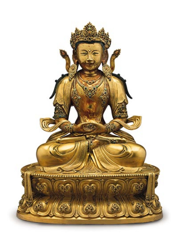 A Chinese buddha statue to be auctioned. (Photo provided to China Daily) A Chinese buddha statue to be auctioned. (Photo provided to China Daily)