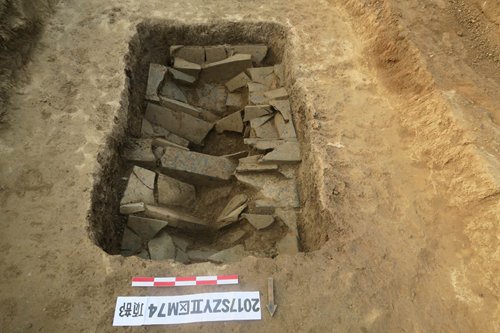A Han Dynasty pottery figurine discovered at the Zhoukou excavation site in Henan Province (Photo/Courtesy of Liu Haiwang) A Han Dynasty pottery figurine discovered at the Zhoukou excavation site in Henan Province (Photo/Courtesy of Liu Haiwang)