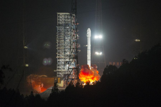 China launched Algeria's first communication satellite, Alcomsat-1, into a preset orbit from the Xichang Satellite Launch Center in the southwestern province of Sichuan early Monday, on Dec. 11, 2017. (Xinhua/Ju Zhenhua) China launched Algeria's first communication satellite, Alcomsat-1, into a preset orbit from the Xichang Satellite Launch Center in the southwestern province of Sichuan early Monday, on Dec. 11, 2017. (Xinhua/Ju Zhenhua)
