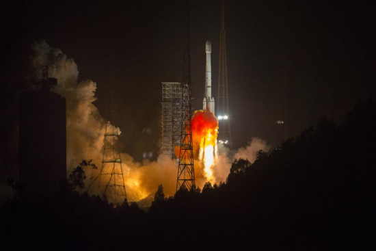 China launched Algeria's first communication satellite, Alcomsat-1, into a preset orbit from the Xichang Satellite Launch Center in the southwestern province of Sichuan early Monday, on Dec. 11, 2017. (Xinhua/Ju Zhenhua) China launched Algeria's first communication satellite, Alcomsat-1, into a preset orbit from the Xichang Satellite Launch Center in the southwestern province of Sichuan early Monday, on Dec. 11, 2017. (Xinhua/Ju Zhenhua)