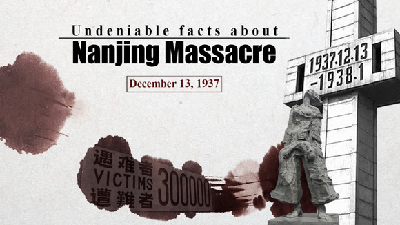 December 13 marks National Memorial Day for Nanjing Massacre Victims. (Photo/CGTN) December 13 marks National Memorial Day for Nanjing Massacre Victims. (Photo/CGTN)